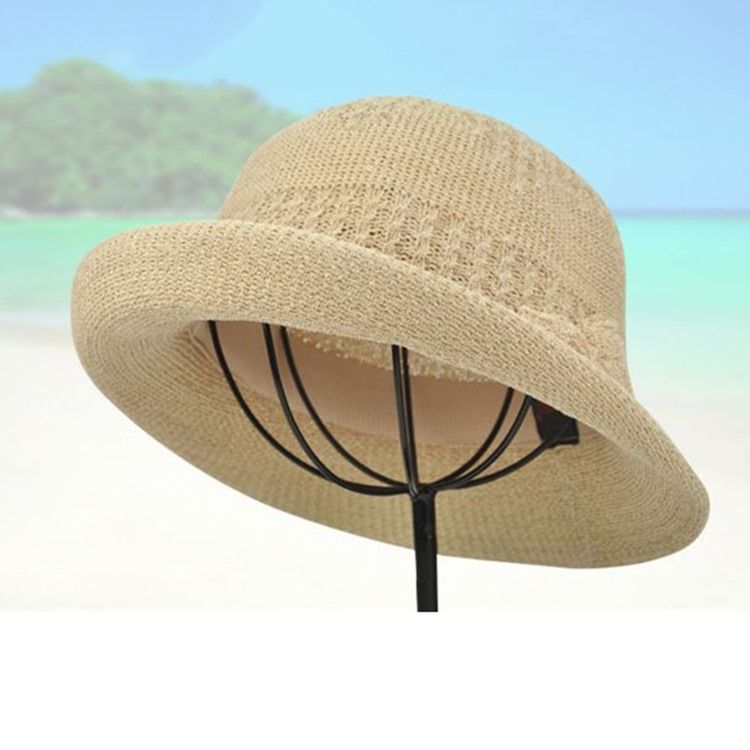 Chapéu Feminino De Algodão Doce Verão Liso