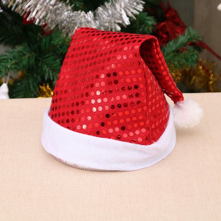 Chapéu Feminino De Decoração De Lantejoulas De Natal