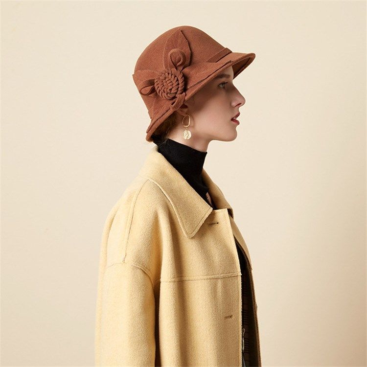 Chapéu Feminino Fedora Chapéus 3d Simples Outono