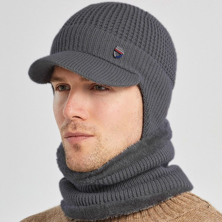 Chapéu De Lã Masculino De Lã Tricotado Chapéus Lisos De Primavera