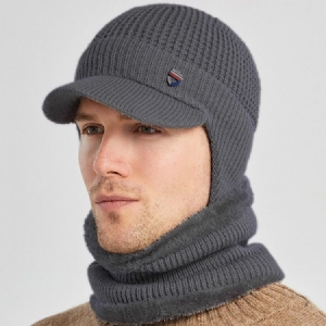 Chapéu De Lã Masculino De Lã Tricotado Chapéus Lisos De Primavera