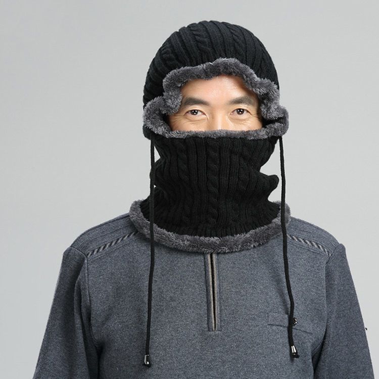 Chapéu De Malha Masculino Da Moda Em Cores Block Chapéus De Outono