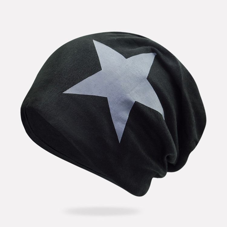 Chapéu Masculino Conciso Com Pintas De Estrelas Estilo Coreano