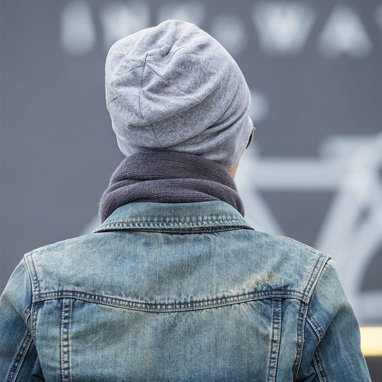 Chapéu Masculino Conciso Com Pintas De Estrelas Estilo Coreano