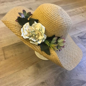 Chapéu De Palha Feminino De Férias