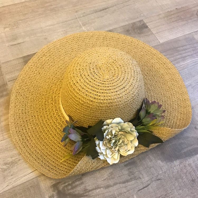Chapéu De Palha Feminino De Férias