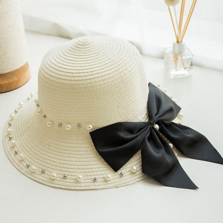 Chapéu De Sol Feminino De Pearl Bowknot