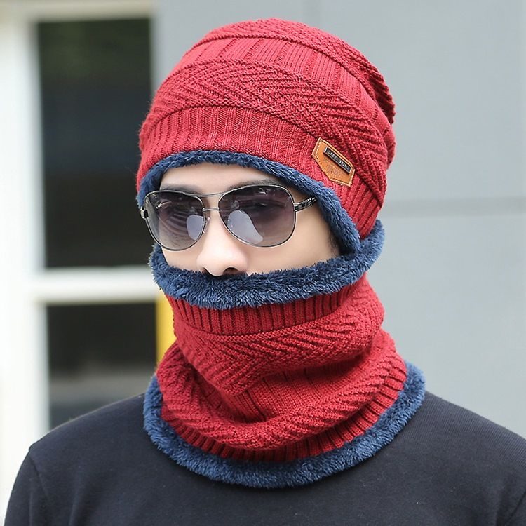 Chapéu De Tricô De Inverno Para Homens