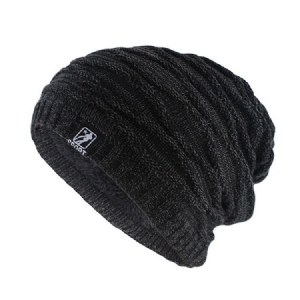 Chapéu Tricotado De Lã Liso Outono Masculino