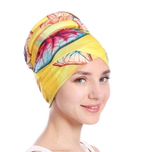 Chapéus Femininos Com Estampa De Algodão Com Gorros Skullies