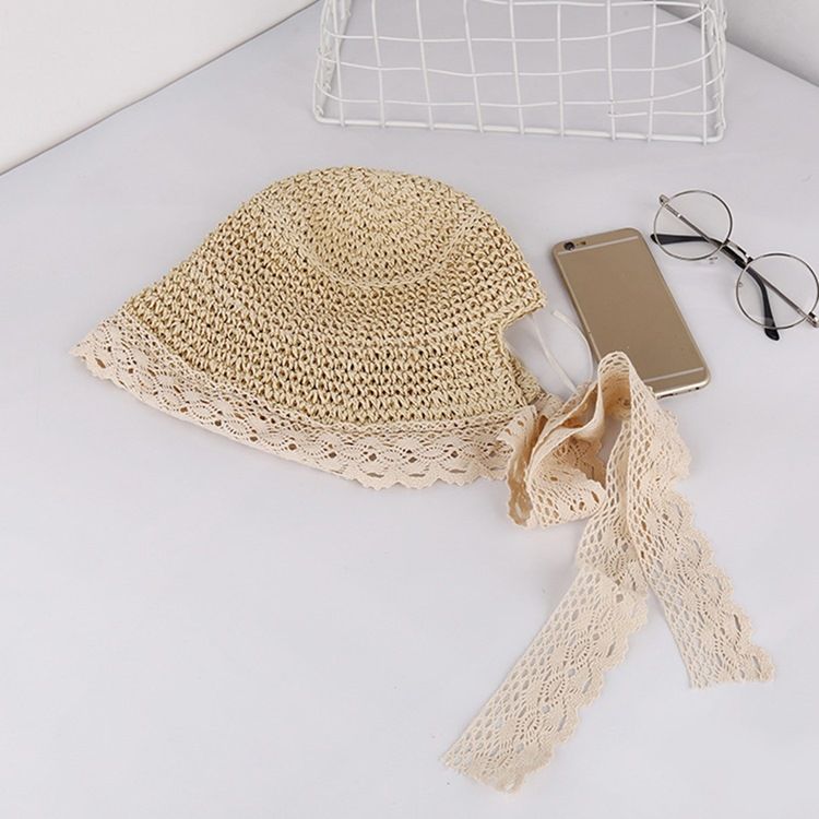 Chapéus Femininos De Renda Casual Simples Outono