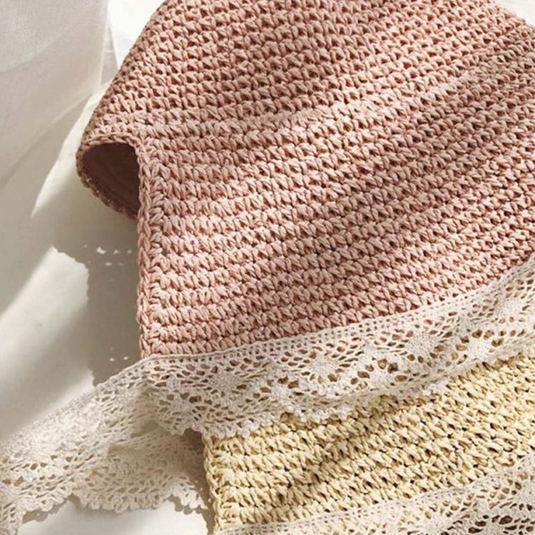 Chapéus Femininos De Renda Casual Simples Outono
