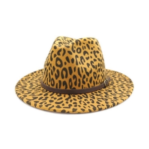Chapéus De Outono Com Estampa Feminina De Leopardo