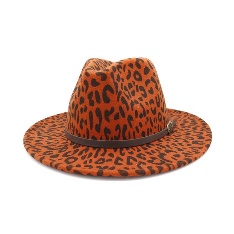 Chapéus De Outono Com Estampa Feminina De Leopardo