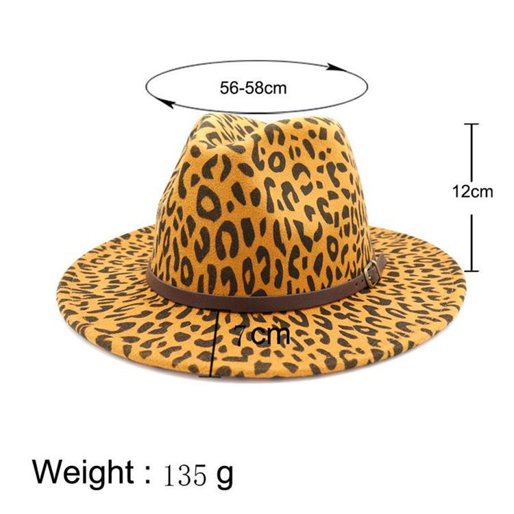 Chapéus De Outono Com Estampa Feminina De Leopardo