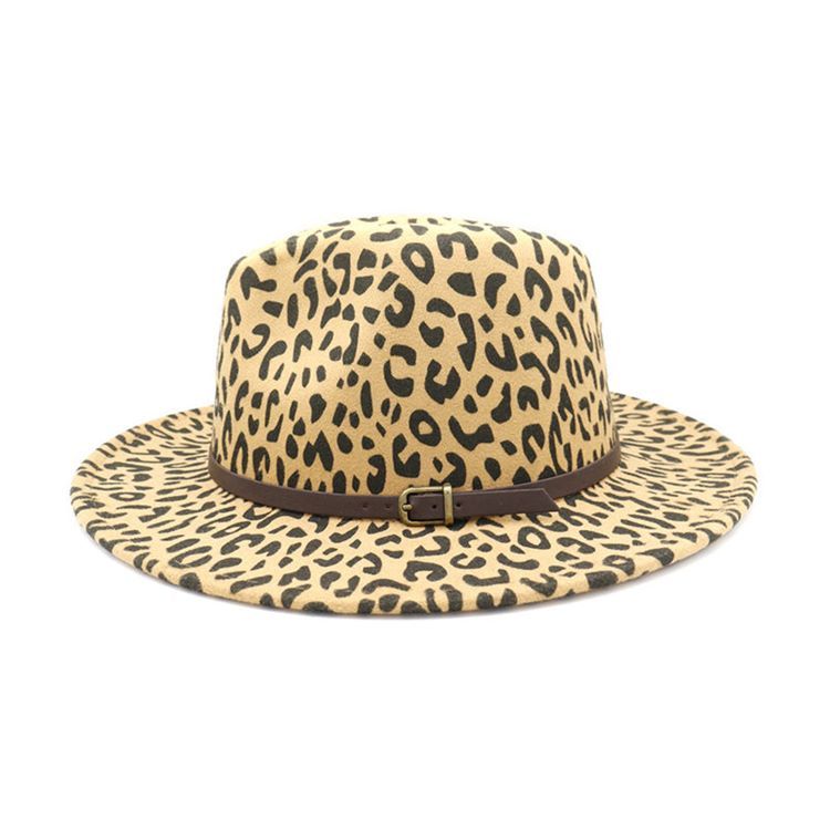 Chapéus De Outono Com Estampa Feminina De Leopardo