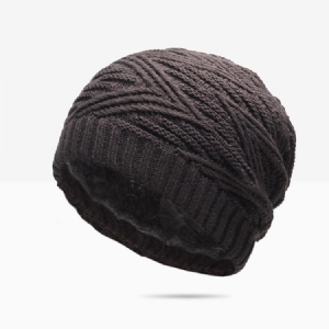 Gorro Quente Masculino Chapéu Simples Sem Aba