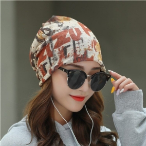Gorros Skullies Feminino Carta Casual Chapéu De Inverno