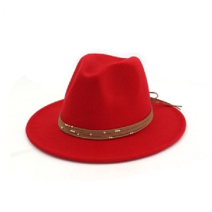 Lã Lisa Feminina Mistura Chapéu Fedora