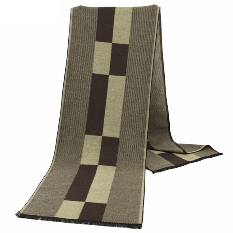 Lenço De Xadrez Masculino De Algodão Áspero De Selvedge Xadrez