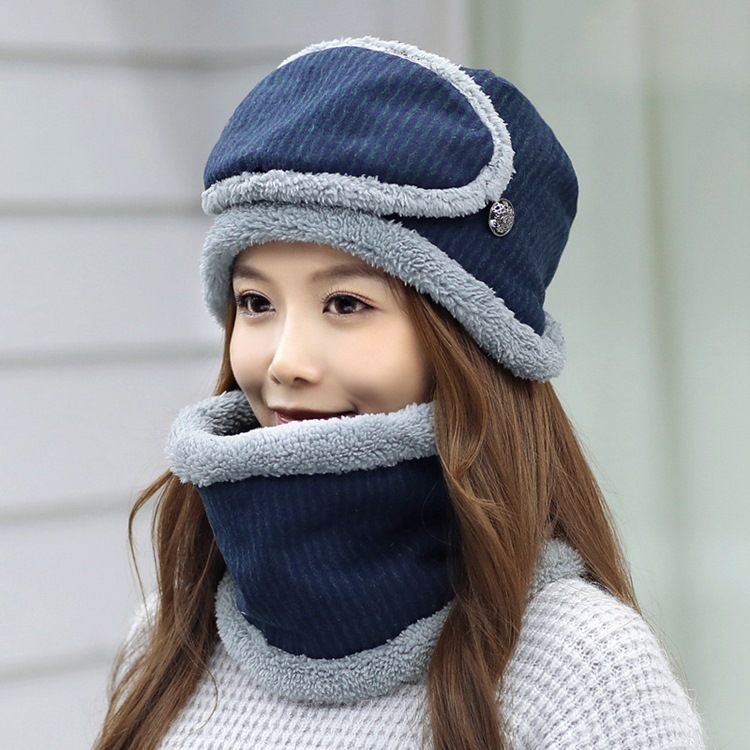 Máscara De Lenço De Chapéu De Inverno Feminino