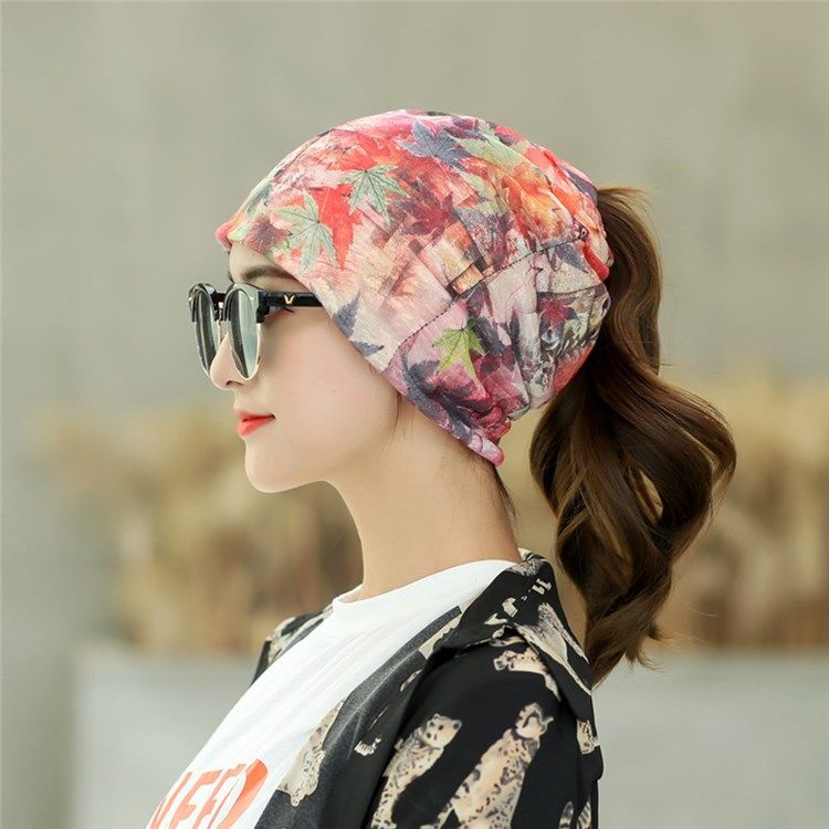 Skullies Gorros Feminino Figura Algodão Chapéu De Inverno