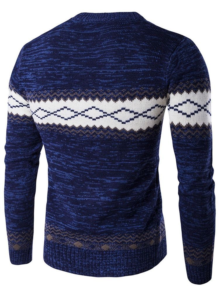 Pulôver Jacquard Vogue Masculino Suéter