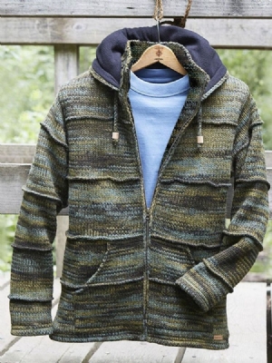 Suéter Casual Masculino Com Zíper Padrão