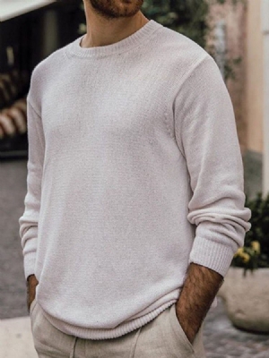 Suéter Casual Masculino De Gola Redonda Padrão Casual