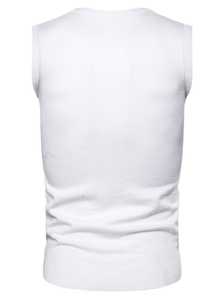 Suéter Liso Padrão Redondo De Gola Redonda Masculina