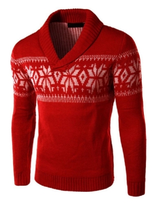 Suéter Masculino Casual Geométrico Padrão