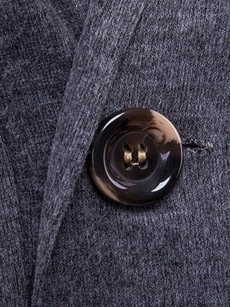 Suéter Simples Casual Masculino Com Peito Único