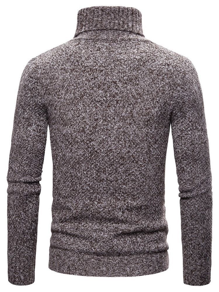 Suéter Simples Casual Masculino De Gola Alta