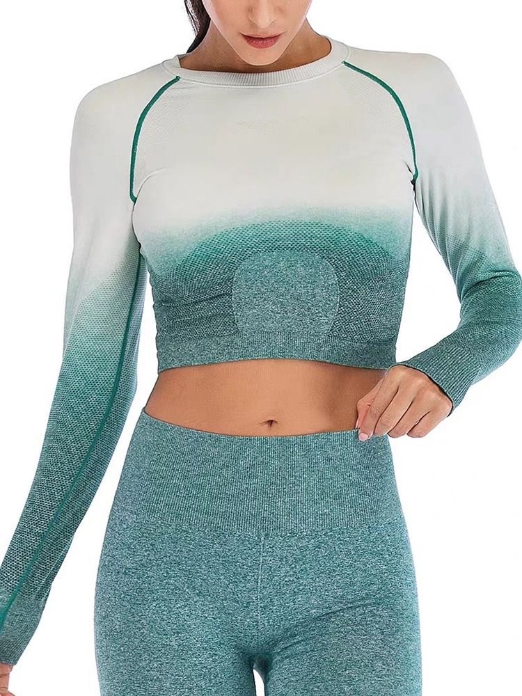 Bloqueio De Cores De Nylon De Secagem Rápida Feminina Sem Costura Badminton Feminino Tops