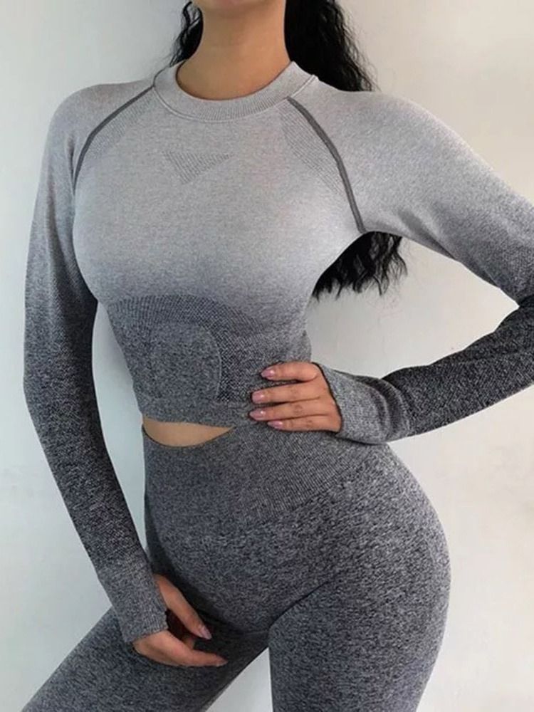 Bloqueio De Cores De Nylon De Secagem Rápida Feminina Sem Costura Badminton Feminino Tops