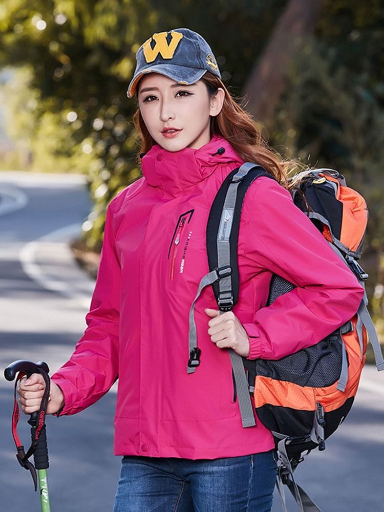 Bolsos De Caminhada Femininos À Prova De Vento De Nylon De Duas Peças. Tops Unissex