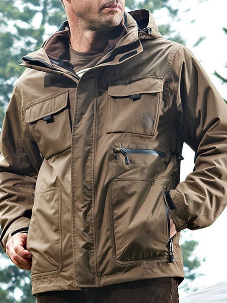 Bolsos De Nylon Antifricção Para Esqui Masculino. Traje De Duas Peças. Tops Masculinos