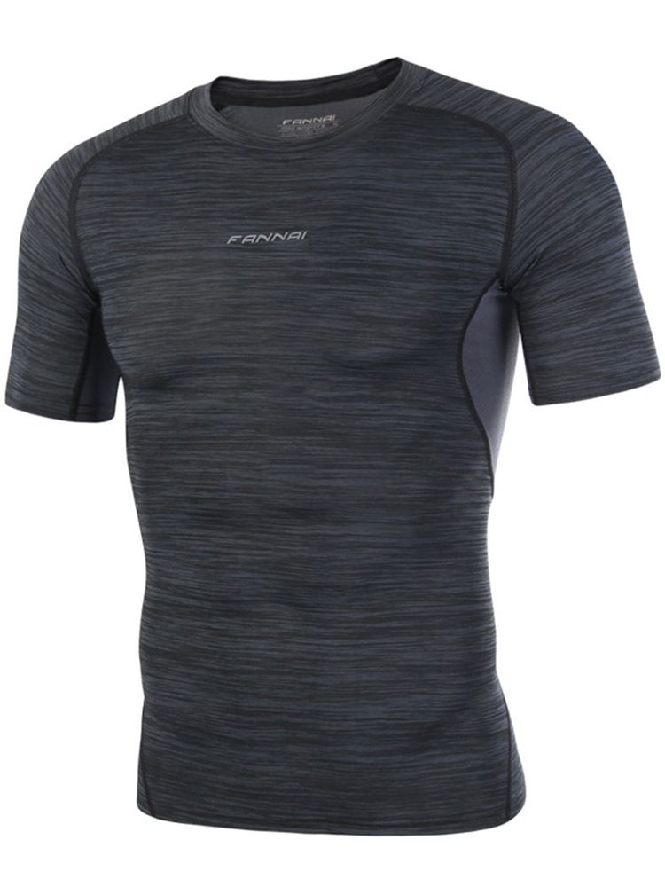 Camiseta Masculina Listrada Respirável Tops De Ciclismo Esportivo