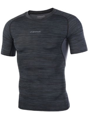 Camiseta Masculina Listrada Respirável Tops De Ciclismo Esportivo