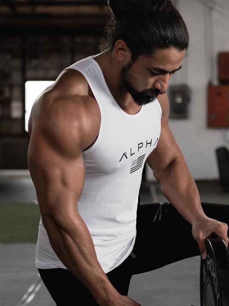 Camisola Masculina Sem Mangas Com Impressão De Cartas Esportivas Regatas Esportivas