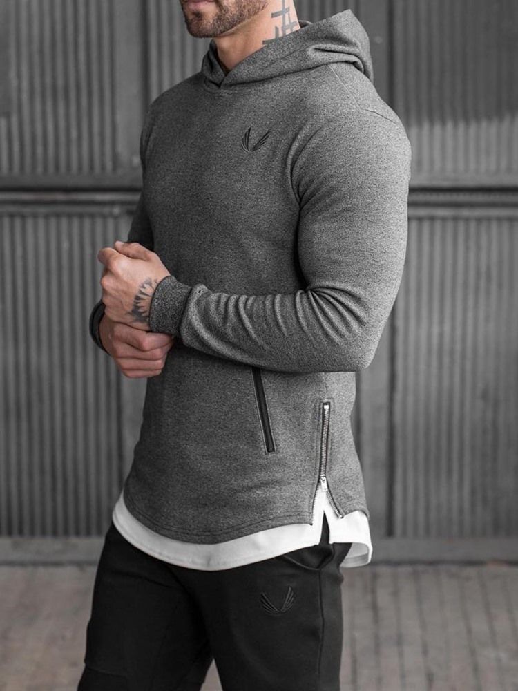 Camisolas Esportivas Com Capuz Estampado Camuflagem Masculina
