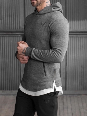 Camisolas Esportivas Com Capuz Estampado Camuflagem Masculina