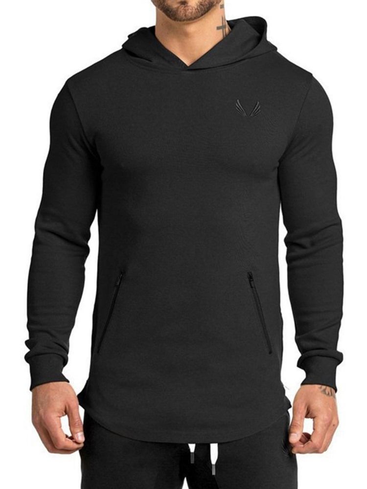 Camisolas Esportivas Com Capuz Estampado Camuflagem Masculina