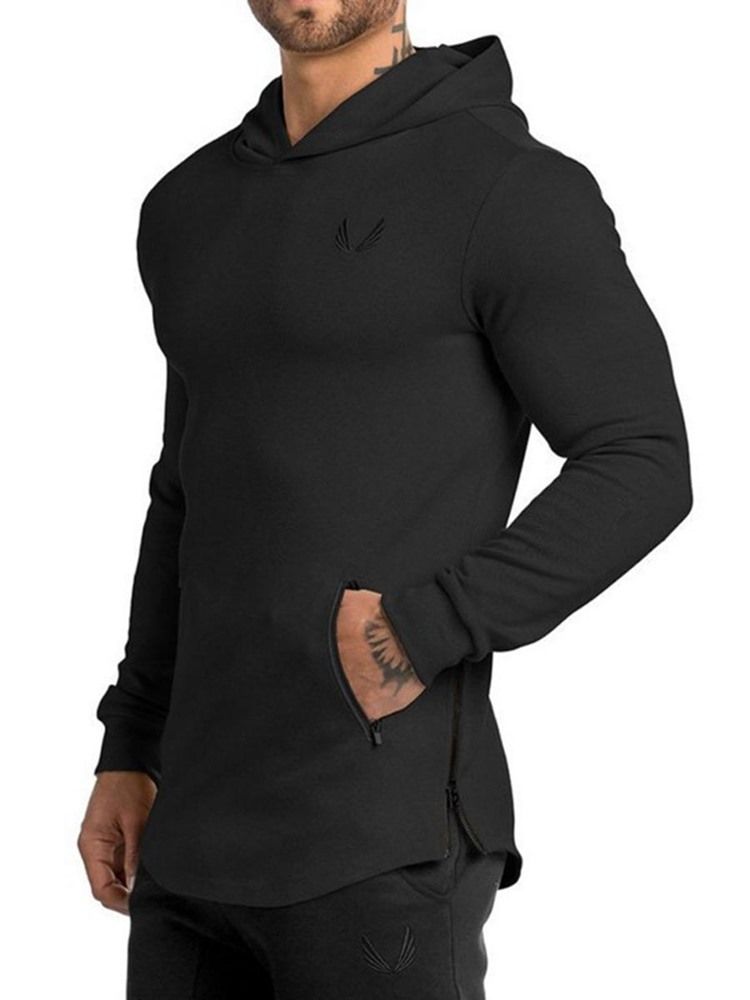 Camisolas Esportivas Com Capuz Estampado Camuflagem Masculina