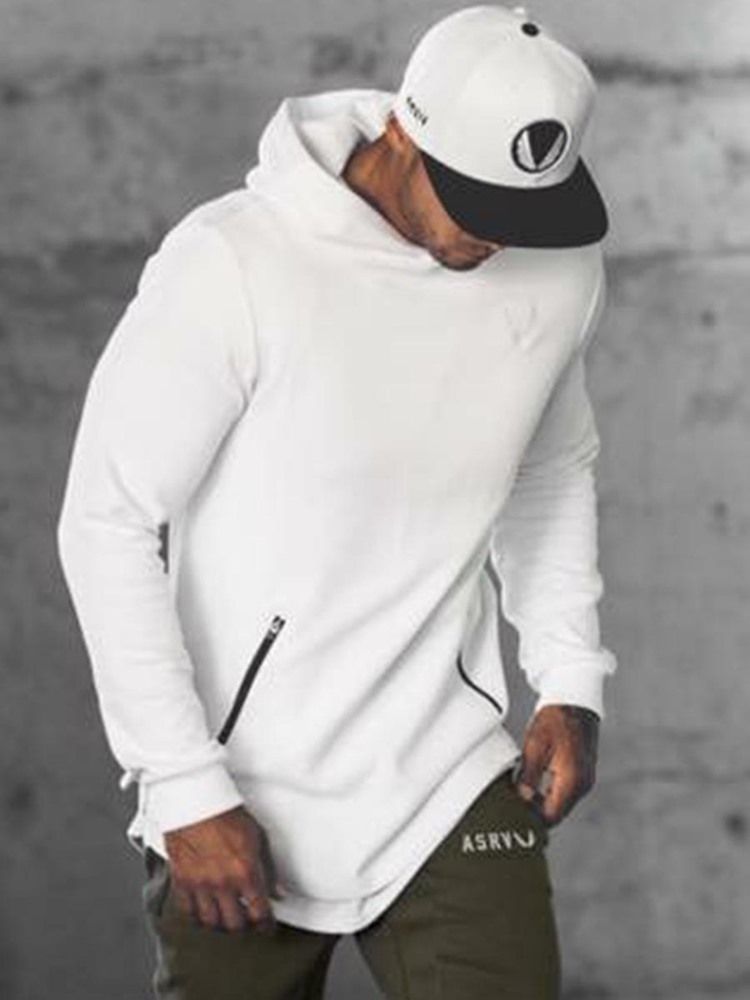 Camisolas Esportivas Com Capuz Estampado Camuflagem Masculina