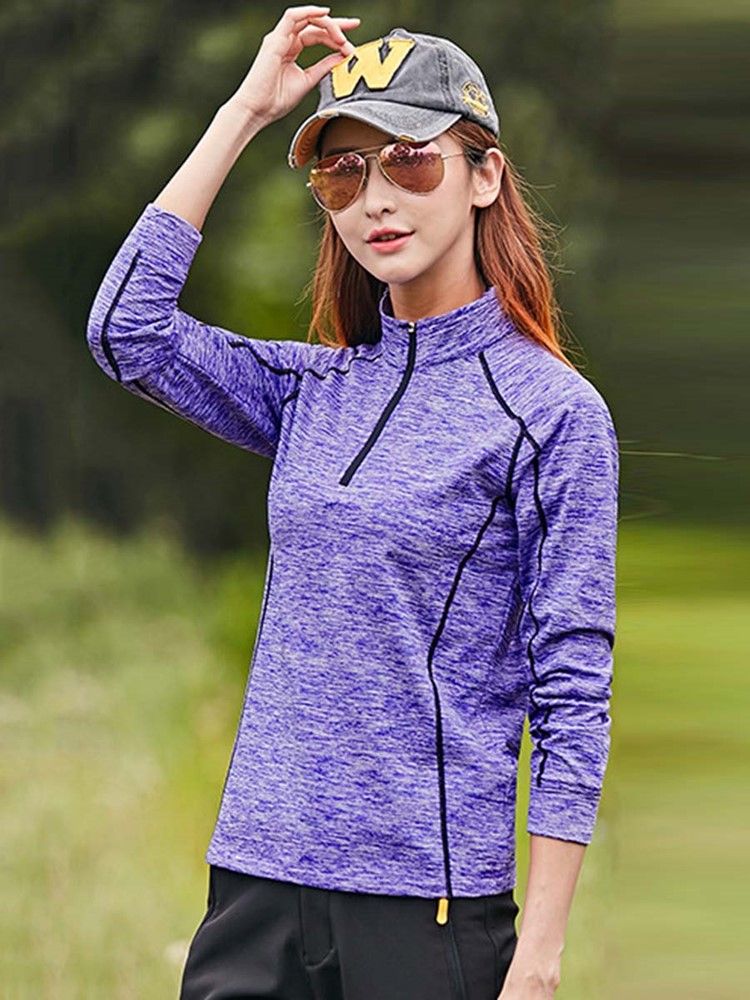 Camisolas Esportivas Femininas Com Acabamento Com Faixa Anti-suor E Acabamento Easy-care
