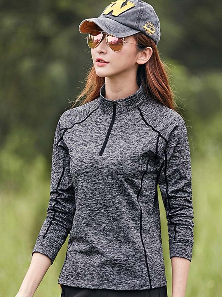 Camisolas Esportivas Femininas Com Acabamento Com Faixa Anti-suor E Acabamento Easy-care