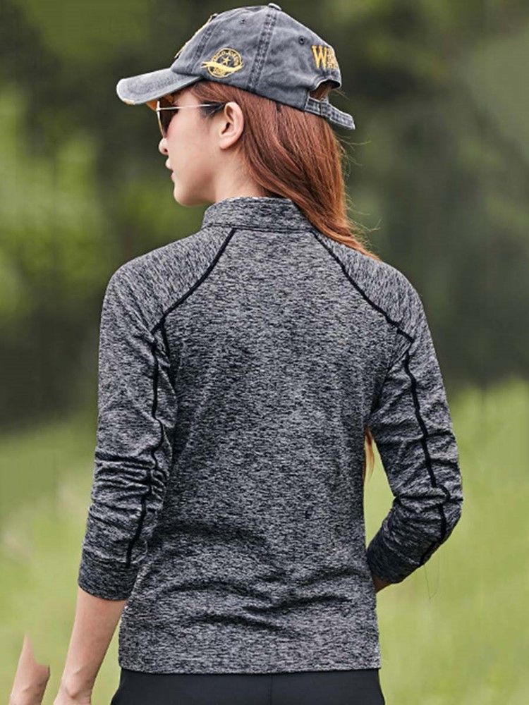 Camisolas Esportivas Femininas Com Acabamento Com Faixa Anti-suor E Acabamento Easy-care
