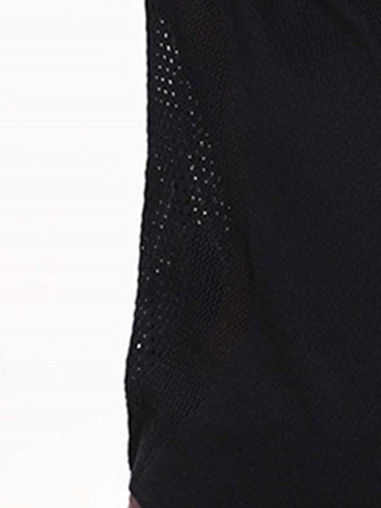 Malha Feminina Patchwork Maciço Anti-suor Pullover Tops