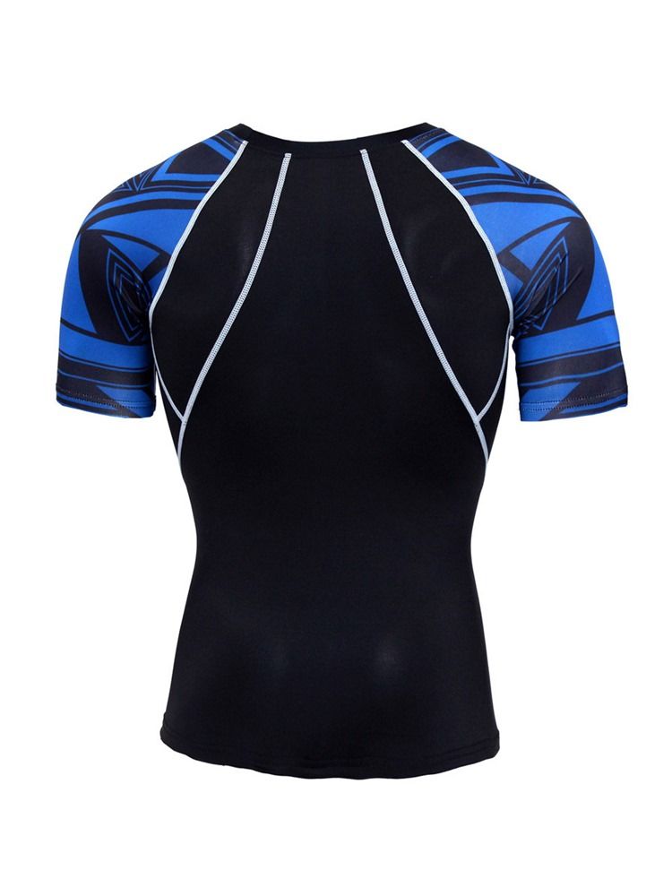 Masculino Impressão Geométrica Basquete Pullover Sports Top
